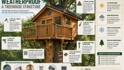 how to weatherproof a treehouse structure